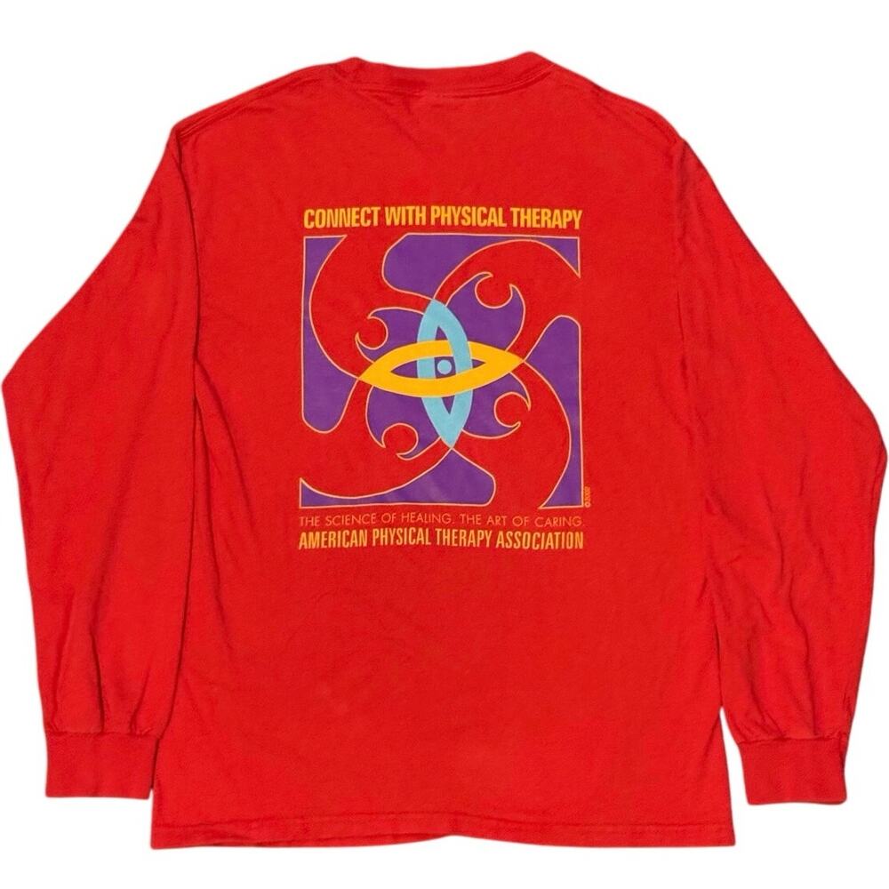 Vintage Y2K American Physical Therapy Association 2002 Long Sleeve Shirt Adult S